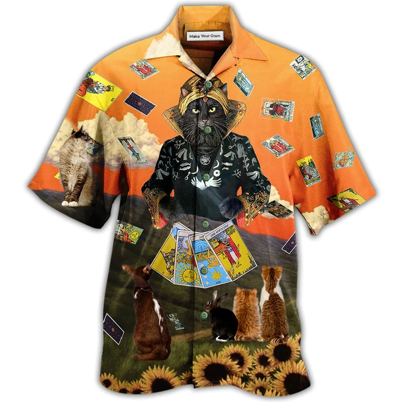 Cat Tarot Cool Style - Hawaiian Shirt