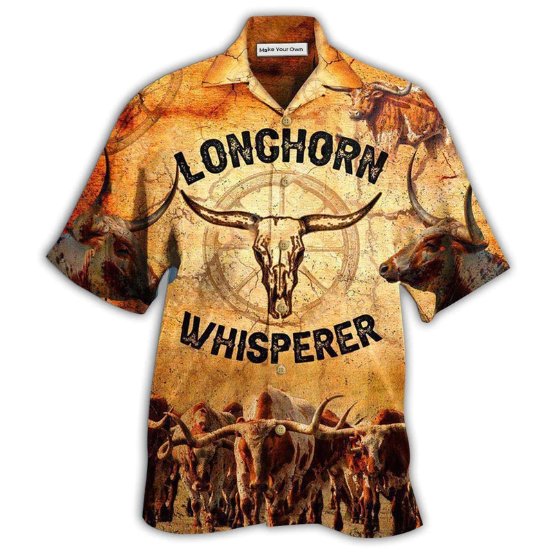 Longhorn Animals Longhorn Whisperer - Hawaiian Shirt