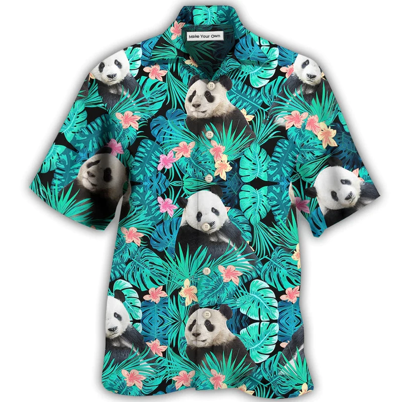 Panda Tropical Summer - Hawaiian Shirt