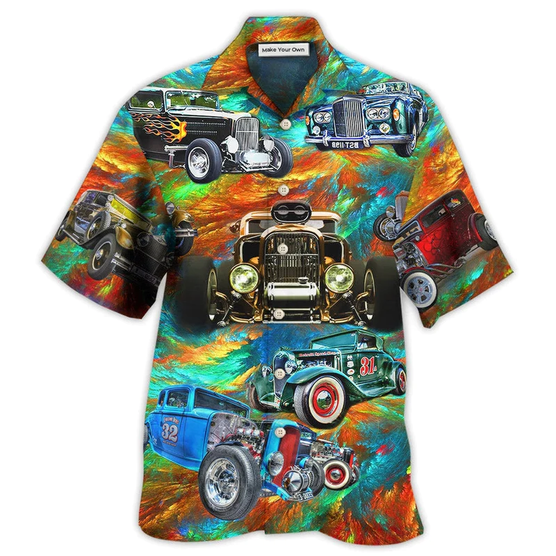 Hot Rod Car How To Ride A Hot Rod - Hawaiian Shirt
