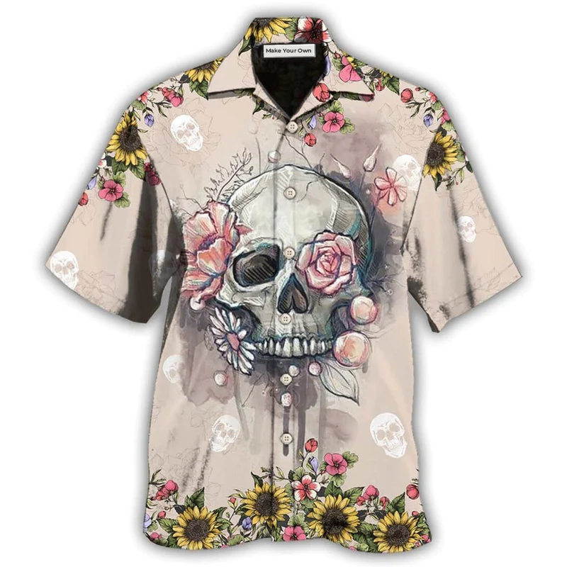 Skull Life Cute Style - Hawaiian Shirt