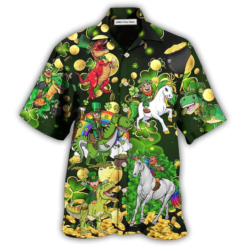 Irish Horse Saint Patrick Beer Brothers - Hawaiian Shirt