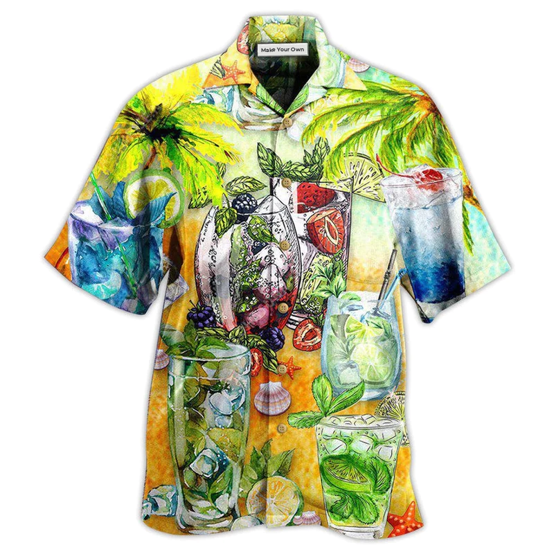 Cocktail Mojito Gives Summer Vibe - Hawaiian Shirt