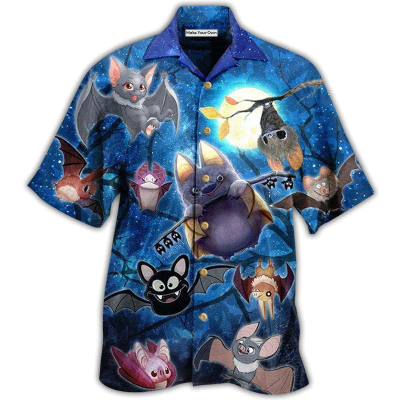 Bat Cute Bats Of The Night Not Scared But Cute - Hawaiian Shirt