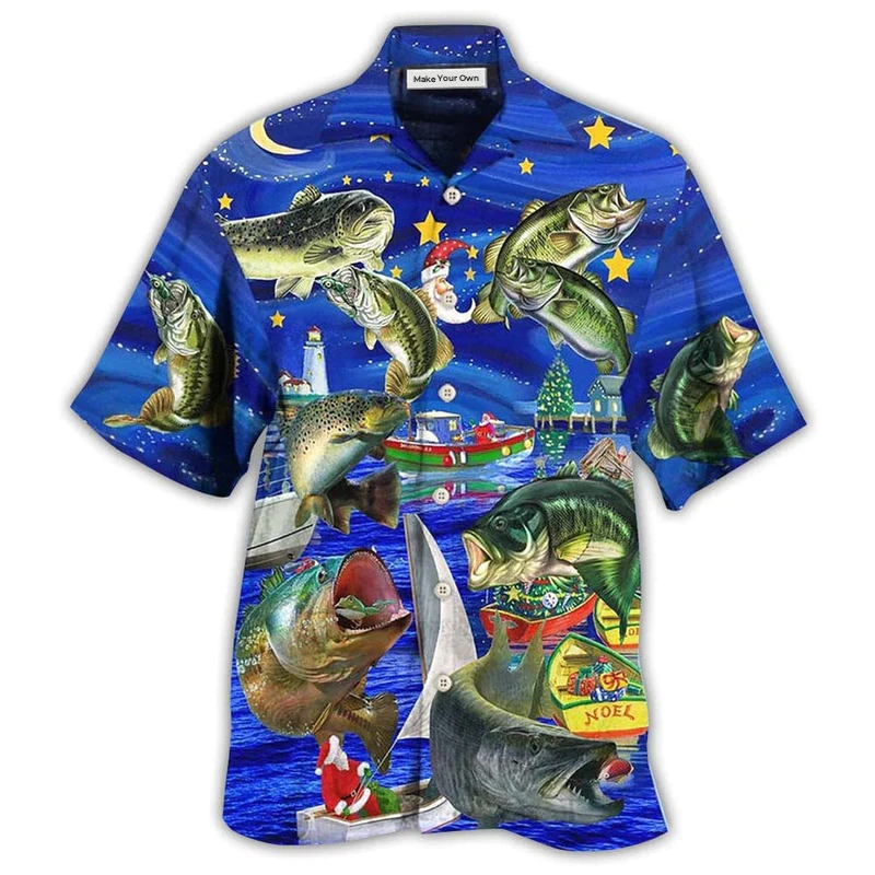 Fishing More Worry Less Beautiful Night - Hawaiian Shirt