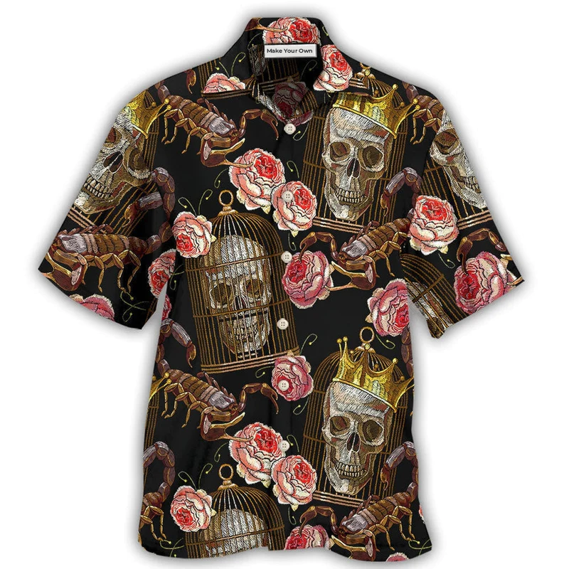 Skull And Scorpion - Hawaiian Shirt