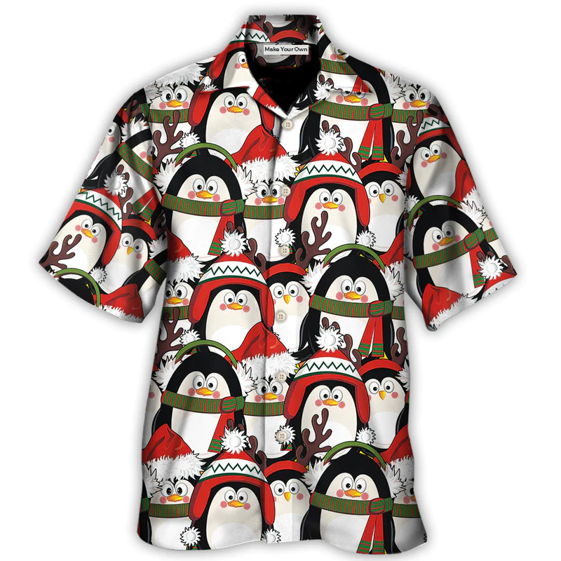Christmas Penguin Cute Christmas Holiday - Hawaiian Shirt