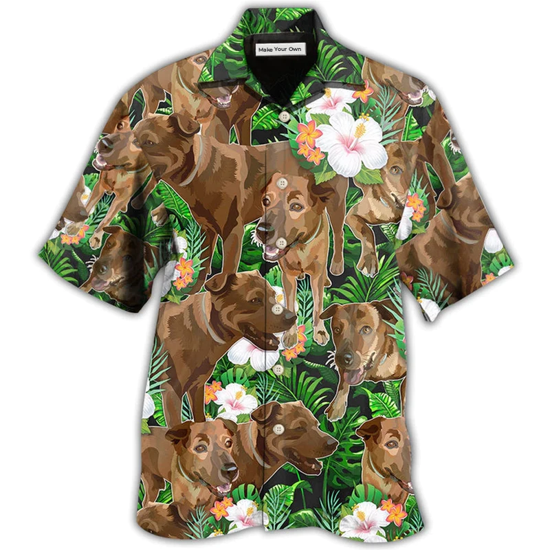 Rhodesian Ridgeback Dog Tropical Floral Lovely Style - Hawaiian Shirt