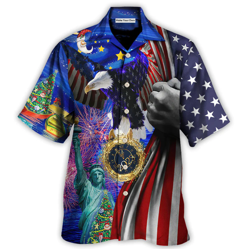 America New Year New America Christmas 2023 - Hawaiian Shirt