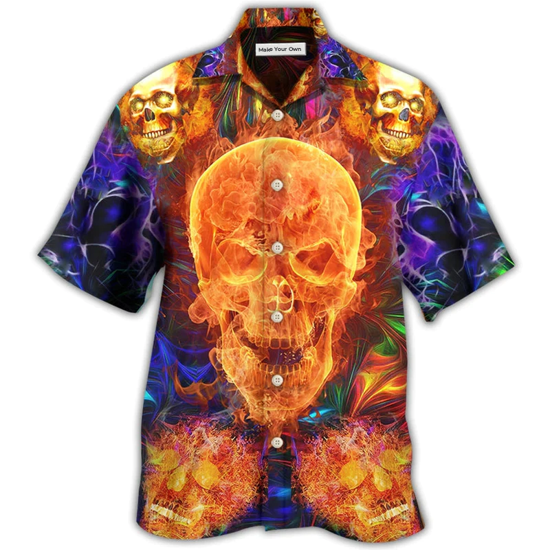 Skull Love Life We Love - Hawaiian Shirt