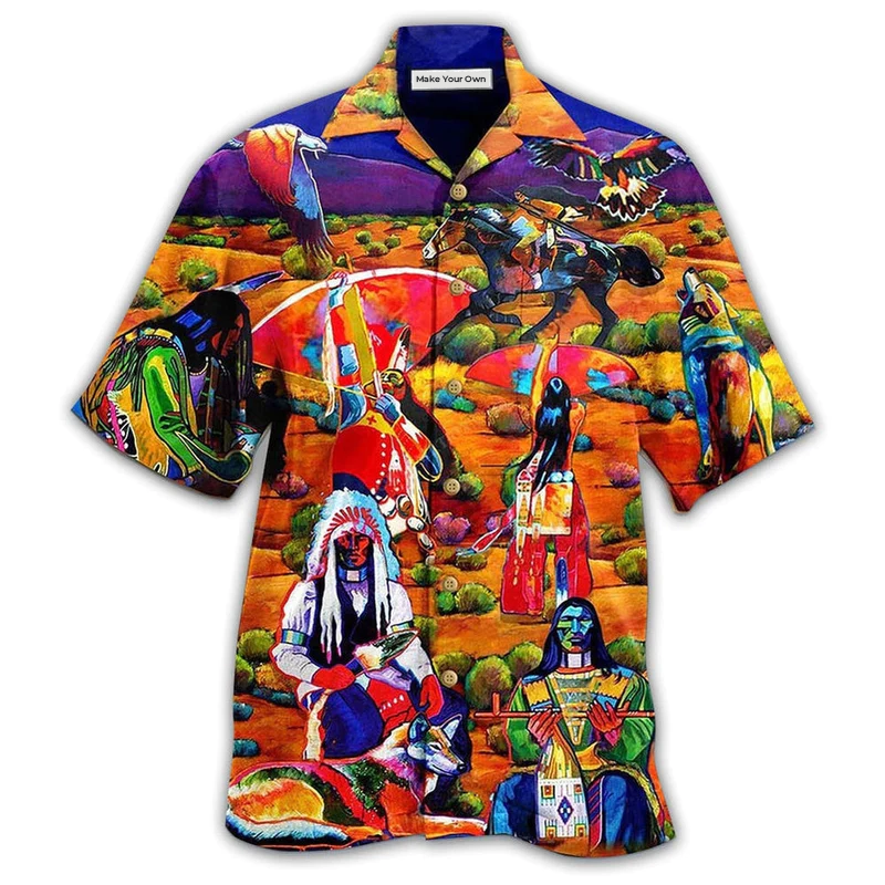 Native Human Love Red - Hawaiian Shirt