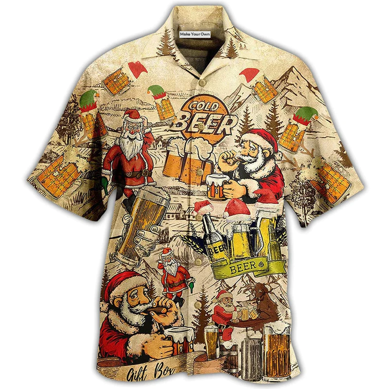 Beer Merry Xmas Love Beer - Hawaiian Shirt