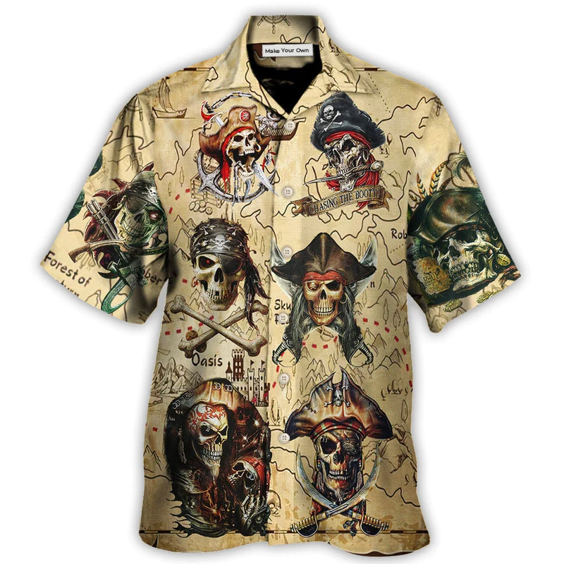 Pirate Chasing The Booty - Hawaiian Shirt