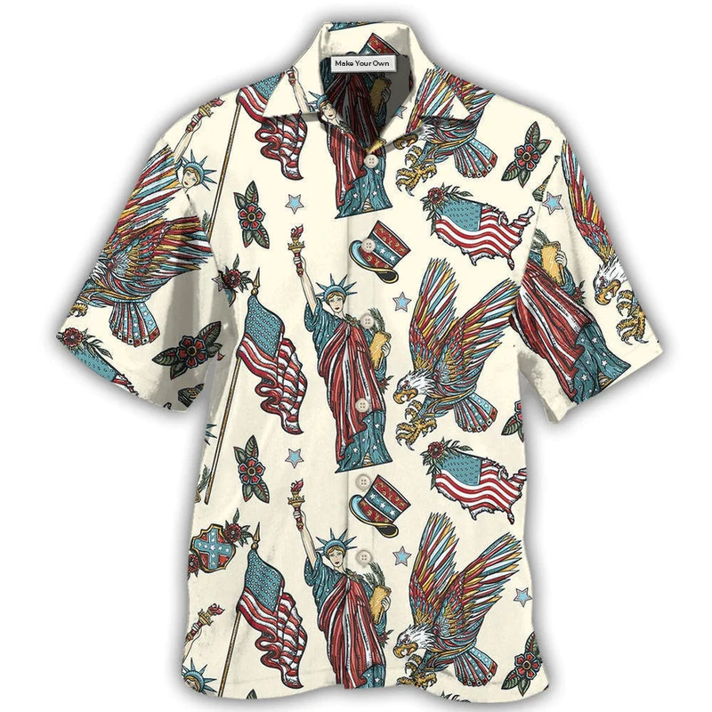 America Symbols Basic Style - Hawaiian Shirt