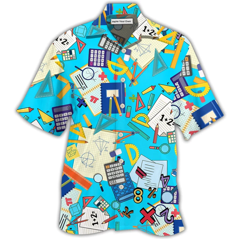 Math I Love Math It Makes People Smart - Hawaiian Shirt