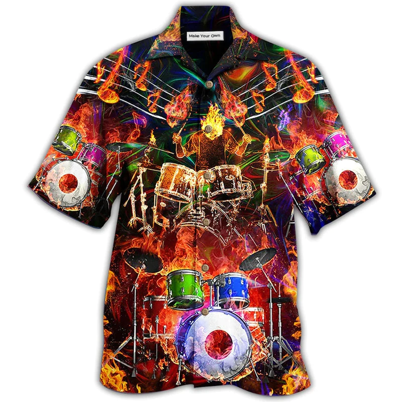 Drum Music Is My Life My Soul - Hawaiian Shirt