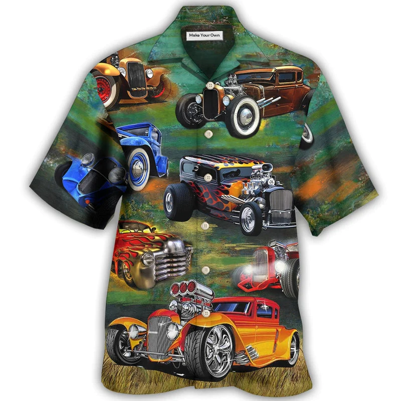 Car Luxury Retro Vintage Style - Hawaiian Shirt