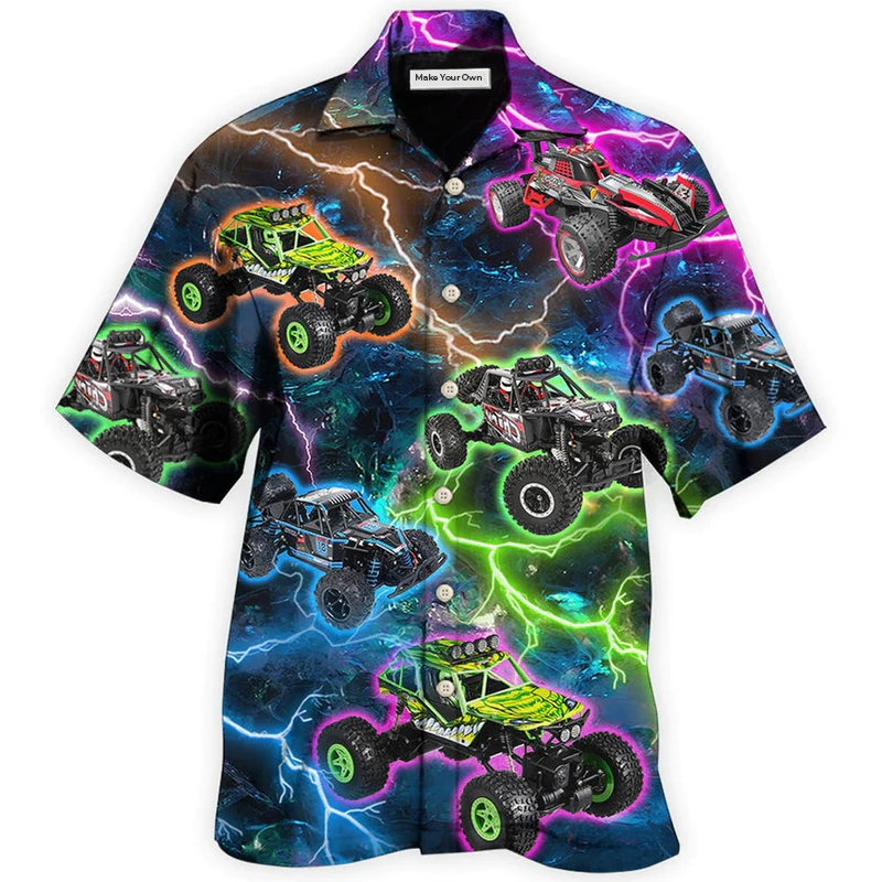 Car Racing Lightning Style - Hawaiian shirt