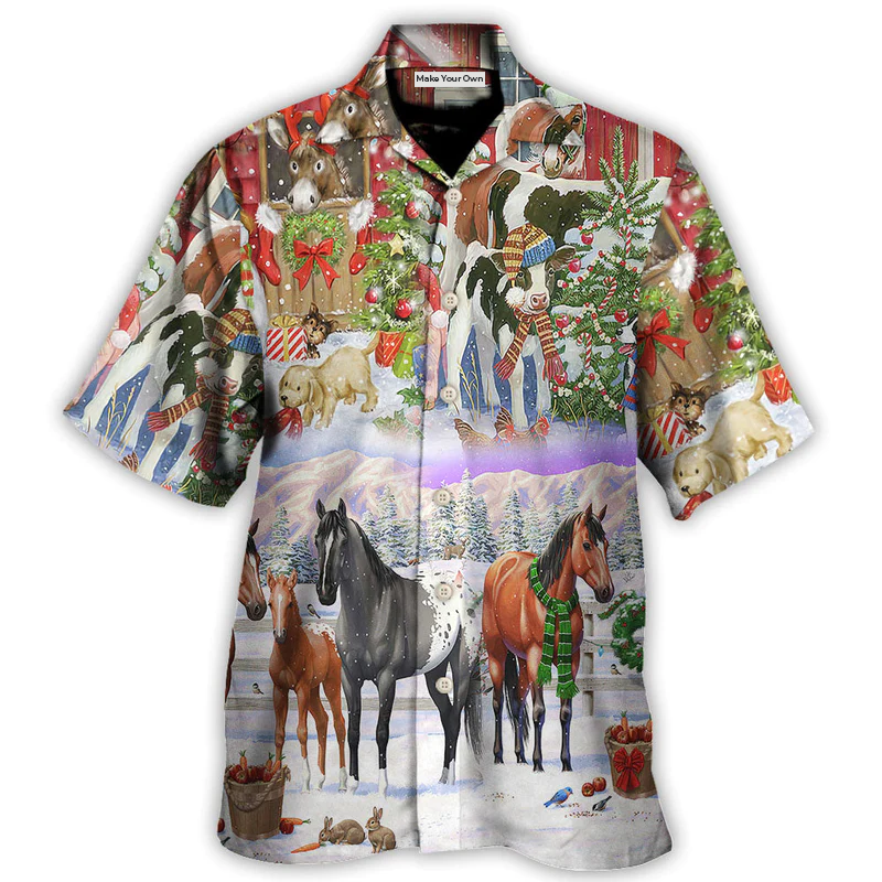 Christmas Farm Merry Xmas To Everyone - Hawaiian Shirt