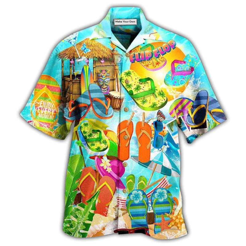 Flip-flops Are My Favorite Summer Shoes Hot Summer - Hawaiian Shirt