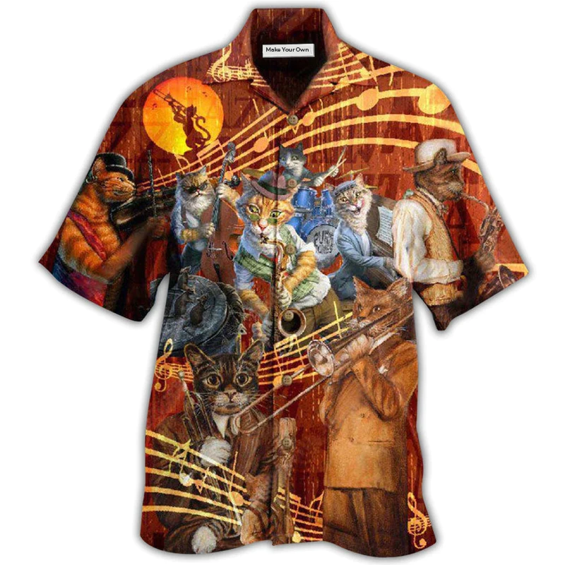 Cat To Be A Jazz - Hawaiian Shirt