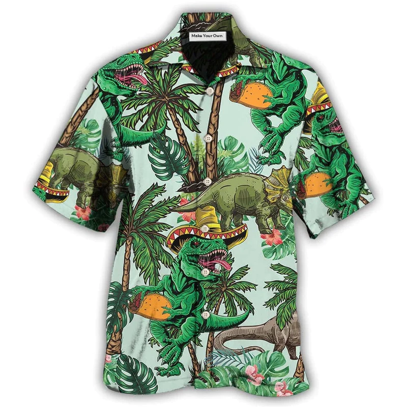 Dinosaur World Summer Funny - Hawaiian Shirt