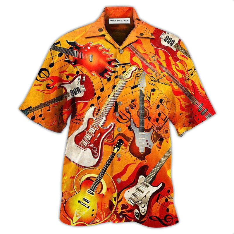 Guitar Is My Life Notes - Hawaiian Shirt