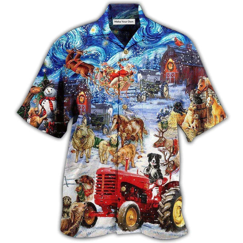 Farm Merry Xmas Lover Forever - Hawaiian Shirt
