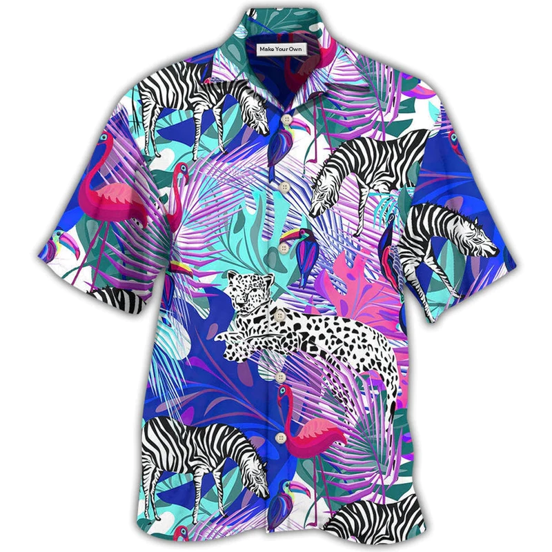 Animals Tropical Animals Tropical Leaf With Colorful Style - Hawaiian Shirt