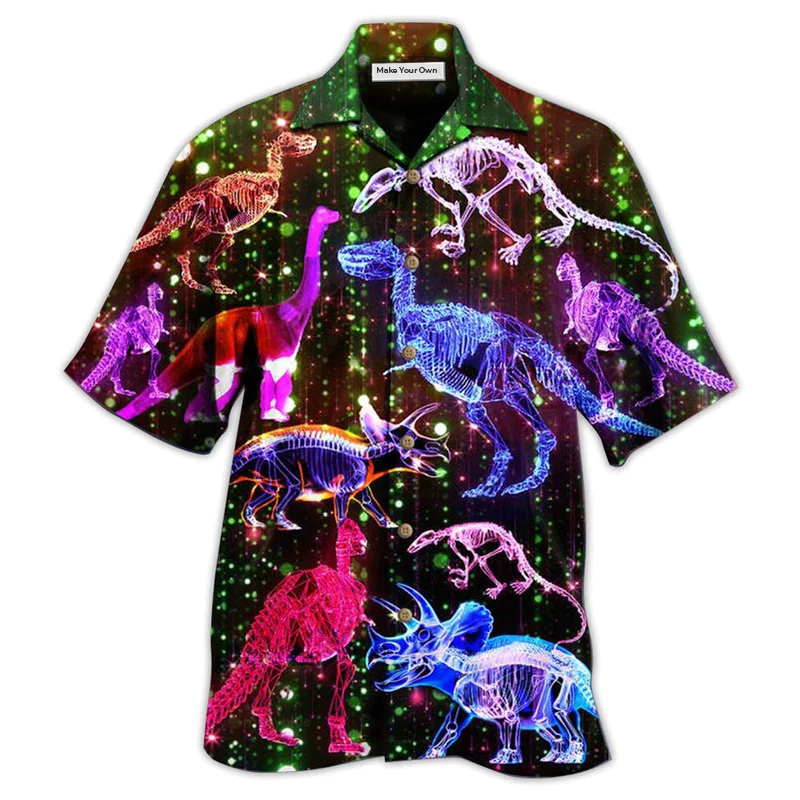 Dinosaur Neon The Sparkling X-Ray - Hawaiian Shirt