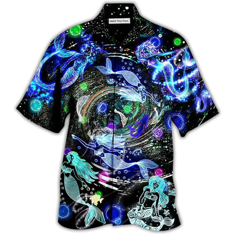 Mermaid Love Ocean With Lot of Mermaid - Hawaiian Shirt