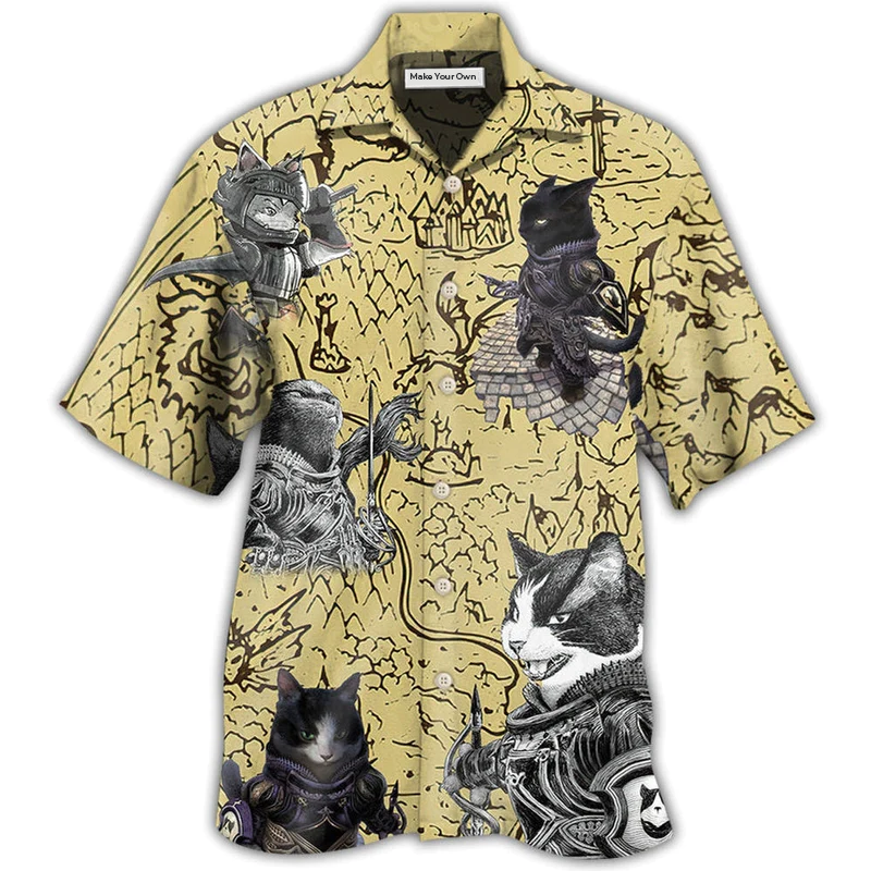 Cat Warrior Strong - Hawaiian Shirt