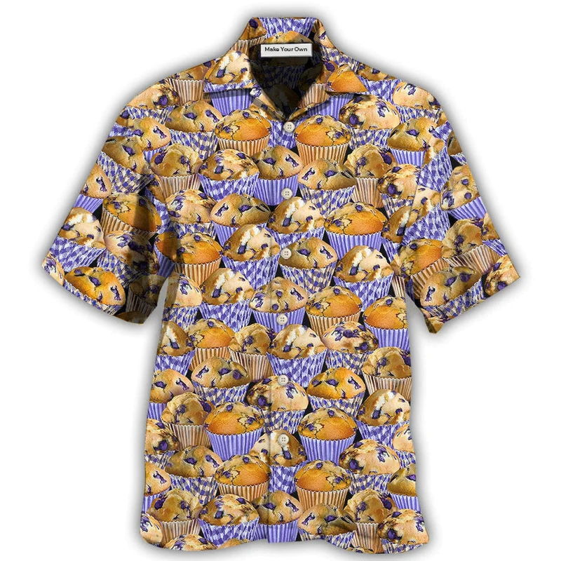 Cake Loves Baking Yummy Blueberry Cake - Hawaiian Shirt
