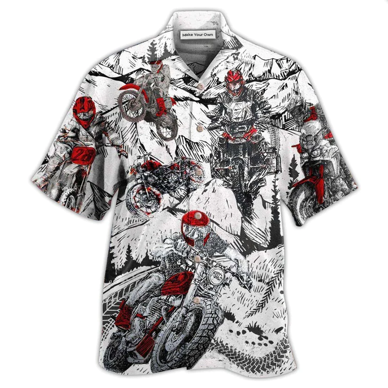 Motorcycle What Is Life I'm So Happy - Hawaiian Shirt