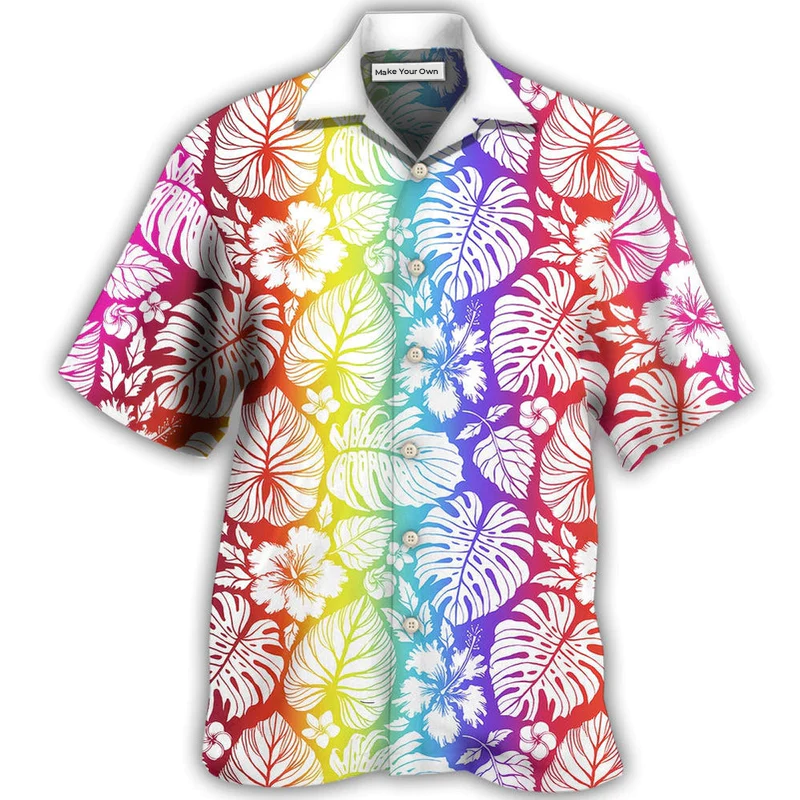 LGBT Tropical Leaf - Hawaiian Shirt