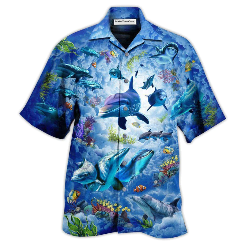 Dolphin My Lovely Animal Is A Dolphin - Hawaiian Shirt