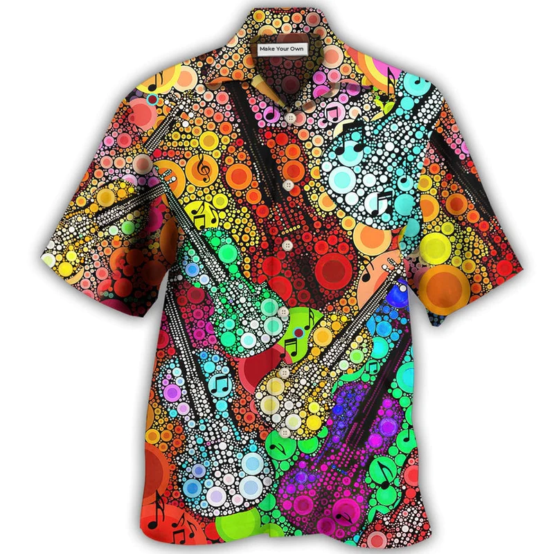 Guitar Scroll Bubble - Hawaiian Shirt