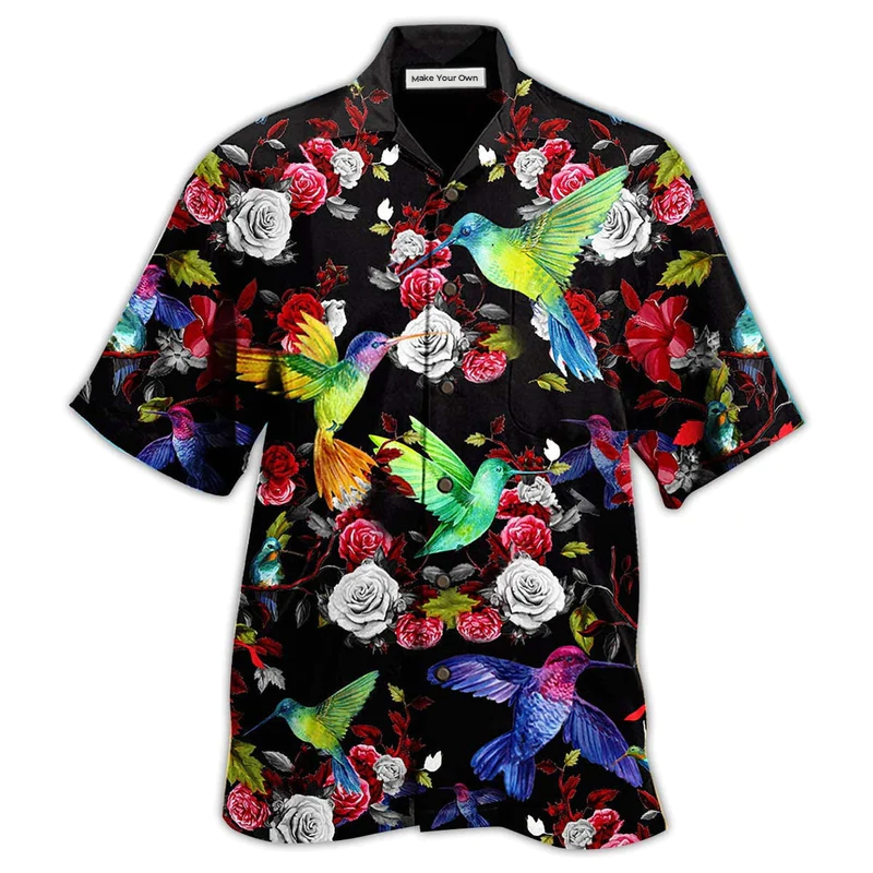 Hummingbird Amazing Floral - Hawaiian Shirt