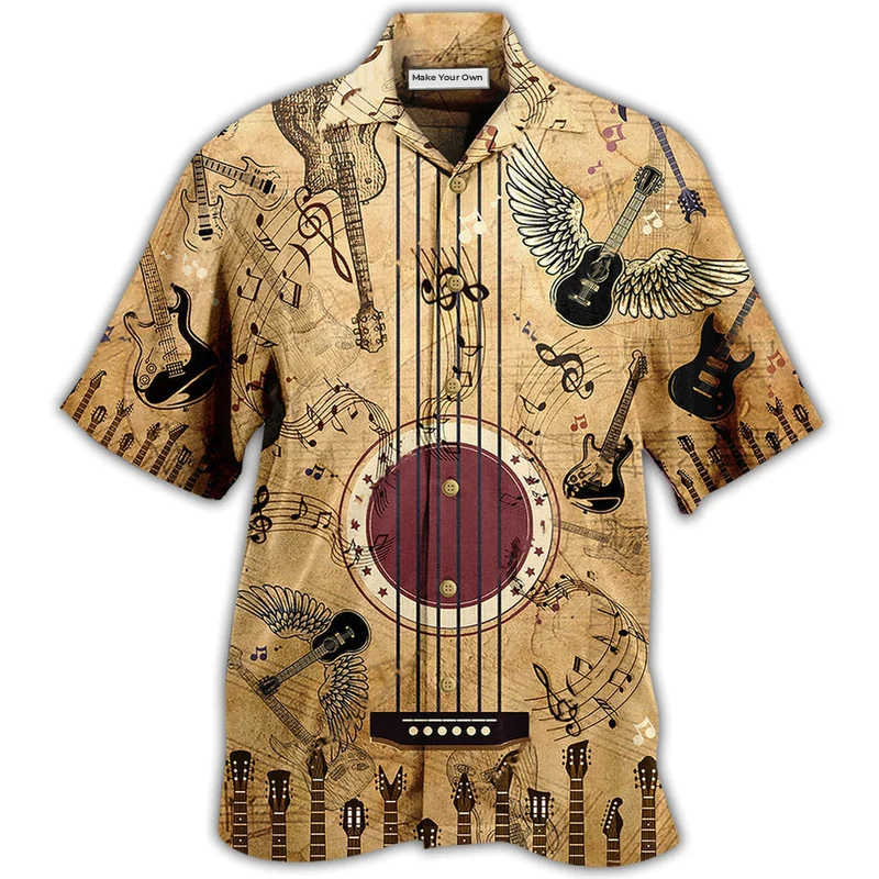 Guitar Music Amazing Guitar Vintage - Hawaiian Shirt