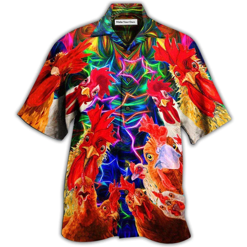 Chicken Amazing Oh Cluck No Farmer - Hawaiian Shirt