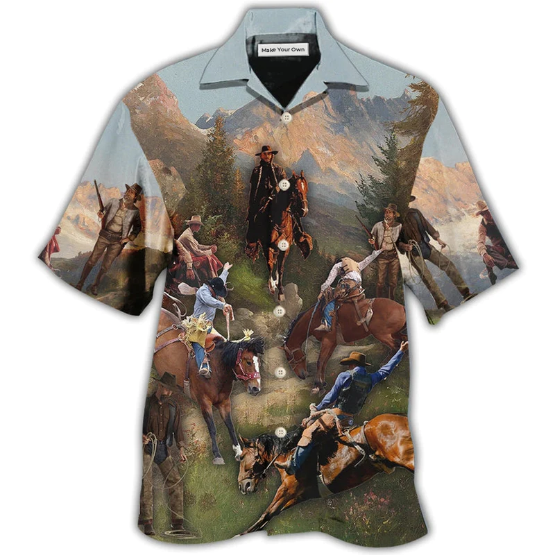 Cowboy Into The Forest Cool - Hawaiian Shirt
