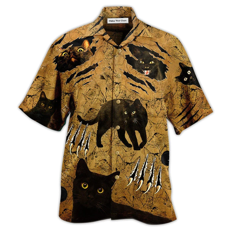 Cat Put Your Paws Up - Hawaiian Shirt