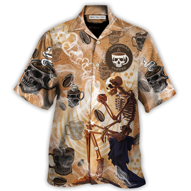 Skull Coffee Amazing Style For Pigue - Hawaiian Shirt
