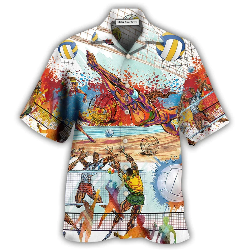 Volleyball Is My Therapy Mix Color - Hawaiian Shirt