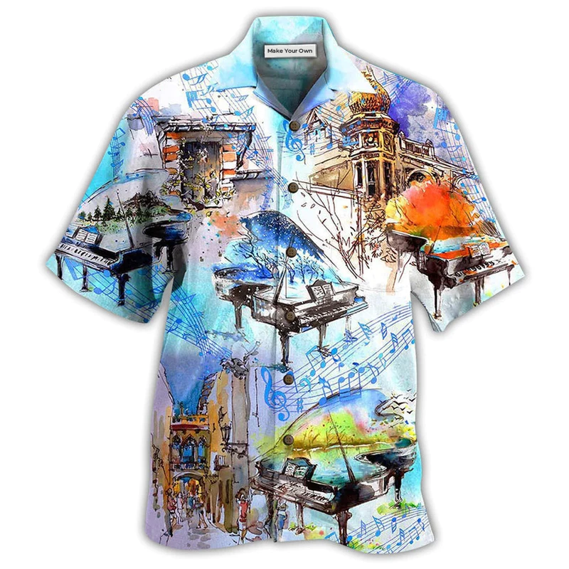 Music Fly Everywhere Of The World - Hawaiian Shirt