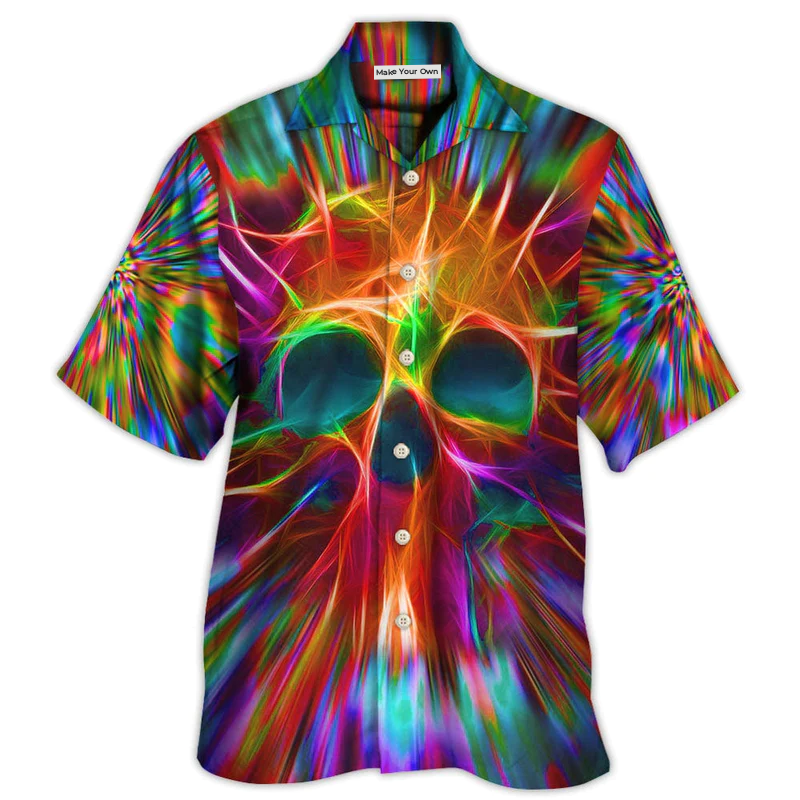 Skull Rainbow Color Love Style - Hawaiian Shirt