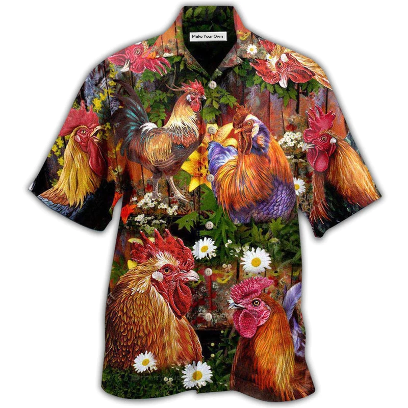 Chicken Rise A Shine Rooster - Hawaiian Shirt