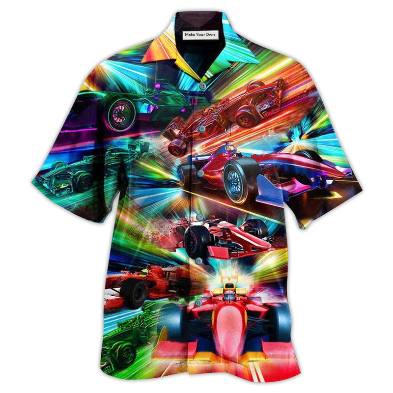 Car Racing Warning Auto Racing Fast - Hawaiian Shirt
