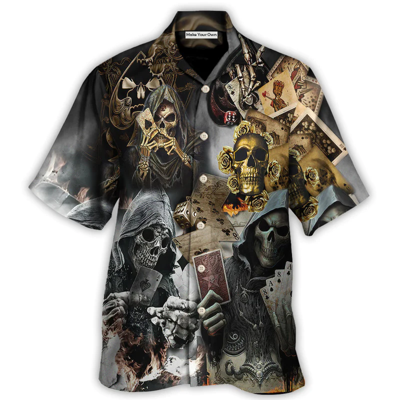 Skull Gambling The Death Game End - Hawaiian Shirt