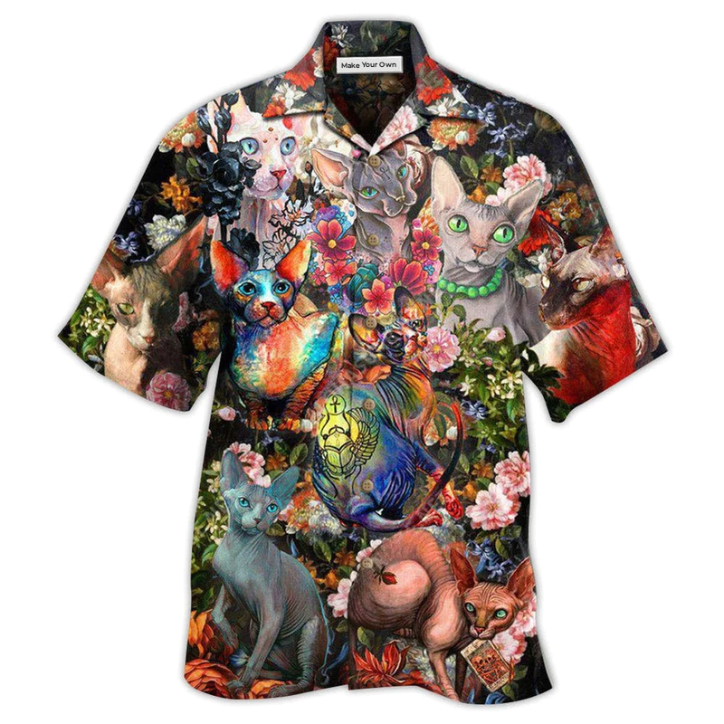 Cat All I Need Is Sphynx Cats - Hawaiian Shirt